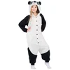 Image de Mom Costume Panda Kigurumi Ours Avec Capuche Et Queue Pour Bébé