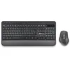 Image de NGS Spell KIT - Kit Clavier et Souris sans Fil, 800/1600/2400dpi, Bluetooth 4.0 ou USB, Multi-Appareils, AZERTY Français, Noir