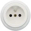 Image de FONTINI - GARBY Prise avec terre Porcelaine Blanche 16A-250V