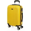 Image de ITACA - Valise Cabine 55x40x20 Rigide Légère à Roulette 4 Roues Pivotantes avec Cadenas à Combinaison Bagage Cabine Idéal pour Voyager en Avion Petite Valise Compacte Compatible avec Ryanair, Jaune
