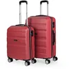 Image de ITACA - Set Valise 2 pièces - Set de Valises de Voyage Légères - Set de Valises Rigides 4 Roulettes - Lot Valise Cabine, Valise Moyenne - Valises en Matériau ABS - Verrouillage TSA T71, Couleur Corail
