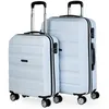 Image de ITACA - Set De Valise Rigide avec roulettes Pivotantes - Set Valise Léger, Grande Capacité, Organisation Astucieuse pour Les Voyages Longs, Blanc