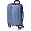 Image de ITACA - Valise Cabine 55x40x20 Rigide Légère à Roulette 4 Roues Pivotantes avec Cadenas à Combinaison Bagage Cabine Idéal pour Voyager en Avion Petite Valise Compacte Compatible avec Ry, Bleu Saphir