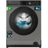 Image de Cecotec Lave-linge 8Kg Chargement Frontal Intégrable Bolero DressCode 850 Bi Inverter Steel A. Finition Acier Inox 1400 Tr/min,15 Programmes,Classe A, Moteur Inverter Plus, SteamMax, Stain Match Plus