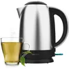 Image de Cecotec Bouilloire Électrique d'Eau de 1,7L Thermosense 200 Steel. 2200W, Corps en Acier Inoxydable, Base avec Rotation de 360º, Poignée Tactile Froid, Indicateur Lumineux, Double Système Protection