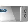 Image de Cecotec Micro-ondes ProClean 3060 Gray Mirror. Capacité de 20 L, Revêtement Ready2Clean, 700 W de Puissance, 6 Niveaux de Fonctionnement, Minuterie 30 minutes, Finition Argenté.