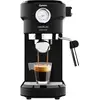 Image de Cecotec Machine à café Express Cafelizzia 790 Steel Pro. Acier Inox, Système Thermoblock, 20Bars, Mode Auto pour 1 et 2 Café(s), Buse vapeur Orientable, Conduit d’eau pour Infusions, Manomètre, 1350W. (Noir, Avec manomètre)