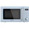 Image de Cecotec Micro-Ondes Digital avec Grill Proclean 5110 Retro Bleu. 20 L, 700 W en 5 niveaux, minuterie jusqu'à 60 min, 8 programmes et mode dégivrage, design vintage en bleu