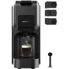 Image de Cecotec Cafetière à Capsules Express Compacte FreeStyle Compact Black. 1350W, 20 Bars, Compatible avec Café Moulu, Dolce Gusto, Nespresso et K-fee, Réservoir pour café moulu, Arrêt Automatique.