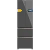 Image de Cecotec Refrigerateur Congelateur 4 Portes Française Bolero CoolMarket Combi F2D 400 Grey Glass E. Réfrigérateur 400L, verre gris, NoFrost, MultiAirFlow, Inverter, mode ECO, bacs fruits et alarmes