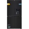 Image de Cecotec Réfrigérateur Américain 4 Portes en Verre de 563 L Bolero CoolMarket 4D 564 Glass E. 183 cm Hauteur, 91 cm Largeur, Distributeur d'Eau, Faible Consommation, Moteur Inverter Plus, Total NoFrost