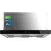 Image de Cecotec Hotte Aspirante Télescopique 60cm Flux TLT 605500 Glass Black A++. Moteur 70W, Faible consommation, Frontal verre blanc, Puissance 550m³/h, Contrôle tactile et gestes, Filtre à charbon