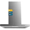 Image de Cecotec Hotte aspirante 60 cm type T Bolero Flux TM 603500 Inox A. Puissance d'aspiration 350 m3/h, moteur 70 W, contrôle mécanique, 3 niveaux de puissance, lumière et filtre à carbone, inox