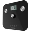 Image de Cecotec Balance Pèse-personne Avec Bouton-Poussoir EcoPower 10100 Full Healthy Black. Surface en verre trempé très sécurisée et capteurs de précision, Grand écran LCD, de 8 kg jusqu’à 180 kg
