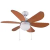 Image de Cecotec Ventilateur de Plafond avec Lumière EnergySilence Aero 360. 50 W, Faible Consommation, Diamètre de 91 cm, 6 Pales Réversibles, 3 Vitesses, Fonction Hiver, Finition en Blanc/Bois