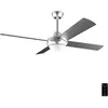 Image de Cecotec Ventilateur de plafond avec télécommande, minuterie et lumière LED EnergySilence Aero 570, 60 W, 132 cm de diamètre, 4 pales, 3 vitesses, fonction hiver, design en acier