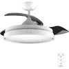 Image de Cecotec Ventilateur de Plafond EnergySilence Aero 4280, Pales rétractables, lampe, minuterie, 3 tons de lumière, fonction été-hiver, 40 W, Diamètre 106 cm, Blanc