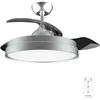 Image de Cecotec Ventilateur de Plafond EnergySilence Aero 4280 Invisible Steel, Pales Rétractables, Lampe, Minuterie, 3 Tons de Lumière et Fonction Été-Hiver, 40 W, Diamètre 106 cm, Gris Acier