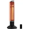 Image de Cecotec Chauffage électrique extérieur sur pied ReadyWarm 1000 Power Tower. 1000 W à 2 niveaux, Technologie halogène, Oscillation, Protection IP55, Minuterie et Télécommande