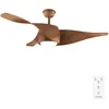 Image de Cecotec - Ventilateur de Plafond avec Lumière EnergySilence Aero 5290 BlackWood - 40 W, Diamètre 132 cm, 3 Pales, LED 18 W, Minuterie 8 Heures et 6 Vitesses Mode Été/Hiver, Design Élégant