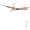 Image de Cecotec - Ventilateur de Plafond avec Lumière EnergySilence Aero 5280 LightWood - 40 W, Diamètre 132 cm, LED 18 W et Télécommande, Minuterie 8 Heures, 6 Vitesses, Été/Hiver