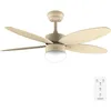 Image de Cecotec - Ventilateur de Plafond avec Lumière EnergySilence Aero 4260 Full SunLight - 40 W, Diamètre 106 cm, Lampe Intégrée, Télécommande, Minuterie, 6 Vitesses, 5 Pales, Mode Été/Hiver