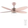Image de Cecotec - Ventilateur de Plafond avec Lumière EnergySilence Aero 4260 Full Orange - 40 W, Diamètre 106 cm, Lampe Intégrée, Télécommande, Minuterie 8 Heures, 6 Vitesses, 5 Pales, Été/Hiver