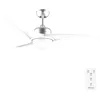 Image de Cecotec Ventilateur de Plafond avec Lumière EnergySilence Aero 560 IronWhite, 60 W, Diamètre 132 cm, LED 18 W et Télécommande, 3 Vitesses et Minuterie 8 Heures, 3 Pales, Mode Été/Hiver