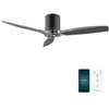 Image de Cecotec Ventilateur de Plafond EnergySilence Aero 5285 BlackTransparent Connected, Moteur DC 40W, Diamètre 132 cm, Basse Consommation, Wifi, Télécommande, Extérieur, Minuteur, Été et Hiver, Silencieux