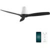 Image de Cecotec Ventilateur de Plafond EnergySilence Aero 5500 Aqua White&Black Connected, Moteur DC 40W, Diamètre 132 cm, Basse Consommation, Wifi, Télécommande, Extérieur, Minuteur, Été et Hiver, Silencieux
