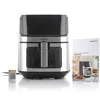 Image de InnovaGoods - Friteuse sans Huile Fryinn View 6500, Cuisson saine 95% Moins de Matières Grasses, Panier Antiadhésif, 8 Programmes Tactiles, 1700W, 6,5L, Noir/Inox, Plastique Aluminium