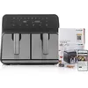 Image de Friteuse sans Huile InnovaGoods Fryinn Double 8000 Noir Acier inoxydable 3400 W 8 L