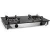 Image de Orbegozo FO 2720 Cuisinière à gaz, 2 brûleurs triple couronne, butane ou propane, allumage piézoélectrique, surface en verre trempé, corps en acier inoxydable, multicolore