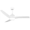Image de Orbegozo CP 146132 Ventilateur de plafond 132 cm moteur DC 35 W 6 vitesses silencieux télécommande réversible été/hiver LED 24 W 2400 lm 3000-6000 K minuterie 1-8h avec deux tiges