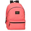 Image de Pepe Jeans Aris Sac à dos pour ordinateur portable double compartiment 15,6 pouces 31 x 44 x 17,5 cm Sac à dos scolaire Polyester by Joumma Bags, corail, Sac à dos