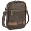 Image de Lois - Sacoche Homme Bandouliere. Pochette Homme en cuir véritable élégante et compacte pour usage quotidien affaires loisirs style urbain, Marron