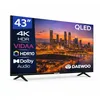 Image de Daewoo 43VB56QV Smart TV 43 Pouces QLED 4K UHD, HDR10, Dolby Audio, Bluetooth, HDMI 2.1, Design sans Cadre (Frameless), Gamme 2026