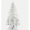 Image de Arbre de Noël Blanc, Arbre de Noël enneigé, lumières de Noël en Option, décoration d'arbre de Noël à Votre goût, Arbre de Noël