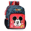 Image de Disney Mickey Get Moving Sac à dos préscolaire adaptable à chariot Multicolore 23 x 28 x 10 cm Polyester 6,44 L, multicolore, Sac à dos préscolaire adaptable au chariot
