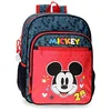 Image de Disney Mickey Get Moving Sac à dos scolaire Multicolore 30x38x12 cm Polyester 13,68L, multicolore, Sac à dos scolaire