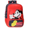 Image de Disney Mickey Mouse Fashion Sac à dos scolaire adaptable à chariot Multicolore 30 x 38 x 12 cm Microfibre 13,68 L, multicolore, Sac à dos scolaire adaptable au chariot