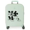 Image de Valise Cabine Disney Mickey Bonheur Vert 40x55x20 cm ABS Rigide Fermeture TSA Intégrée 37L 2.74 kgs 4 Double Roues Bagage Main Extensible