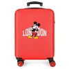 Image de Valise cabine Disney Mickey & Minnie voyage à Londres Rouge 38x55x20 cm ABS rigide Serrure à combinaison latérale 35L 2 kgs 4 roues doubles bagage à main