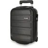 Image de Roll Road Flex Valise Rigide fabriquée en ABS, Un matériau, Fermeture à Combinaison latérale, 4 Roues Doubles, Bagage Main, intérieur Pratique avec Un Compartiment, Noir, Talla única, Valise à Main