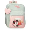 Image de Disney Joumma Minnie Wild Nature Sac à Dos Scolaire Adaptable à Chariot Vert 30 x 38 x 12 cm Polyester 13,68 l, Vert, Sac à Dos Scolaire Adaptable au Chariot