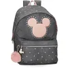 Image de Disney Joumma Mickey Studs Sac à dos scolaire pour ordinateur portable adaptable Noir 31 x 44 x 15 cm Polyester 20,46 L, Noir, Sac à dos scolaire pour ordinateur portable adaptable