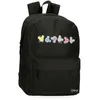Image de Disney Sac à dos pour enfant, sac d'école, fabriqué en polyester, poches latérales, bretelles larges réglables, poignée supérieure pour le suspendre, avec étiquette d'identification pour le nom,