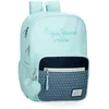 Image de Pepe Jeans Dalma Sac à dos scolaire double compartiment bleu 30 x 40 x 13 cm Polyester by Joumma Bags, bleu, 30x40x12 cms, Sac à dos scolaire double compartiment
