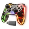 Image de Mars Gaming MGP-24, Manette Sans Fil 2.4GPRO, Translucide Neon RGB, Double Vibration Haptique, Joysticks Analogiques, Manette pour PC, PS3, PS4, XBOX360, Raspberry Pi, Mac, Android, Transparente