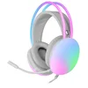 Image de Mars Gaming MH-Glow, Casque 360° Full Chroma RGB Flow, Microphone Réduction de Bruit, Mousse à Mémoire de Forme, Windows/PS4/PS5/XBOX Series X|S/One/Mac/Switch/Switch 2/Smartphone/Tablette, Blanc